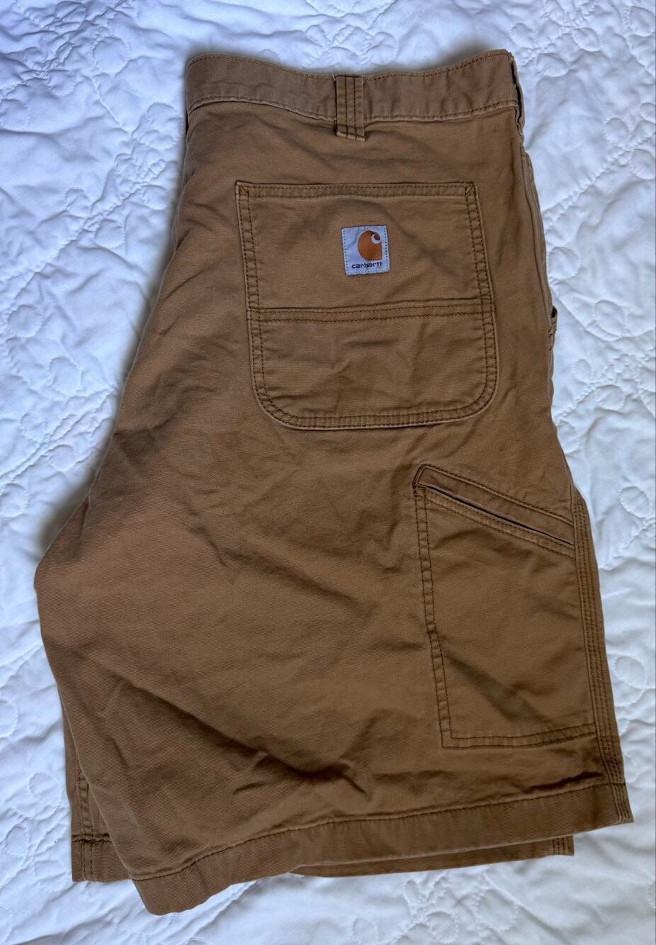 Carhartt Relaxed Fit Shorts Men's Size 40 Tan Khaki Mid Length